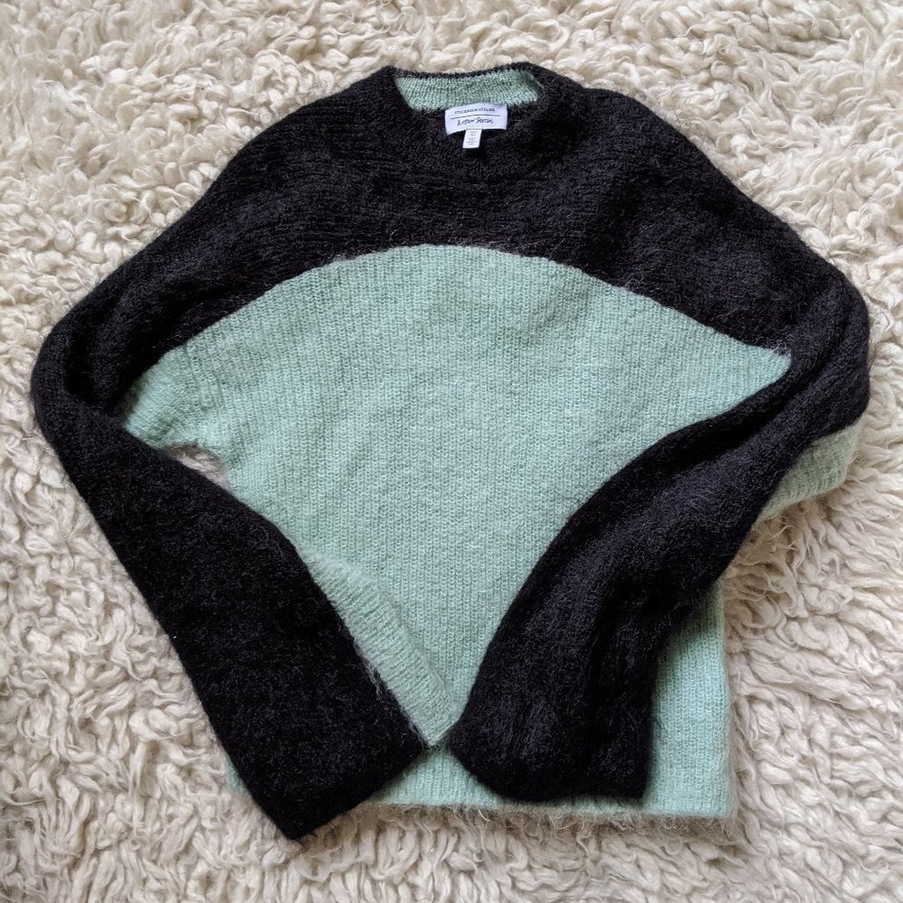 & Other Stories Colorblock Mohair Sweater